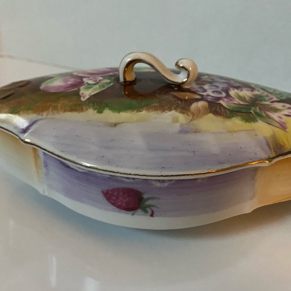 Thames Vintage Fruit Themed Covered Trinket Dish - Picture 6 of 13